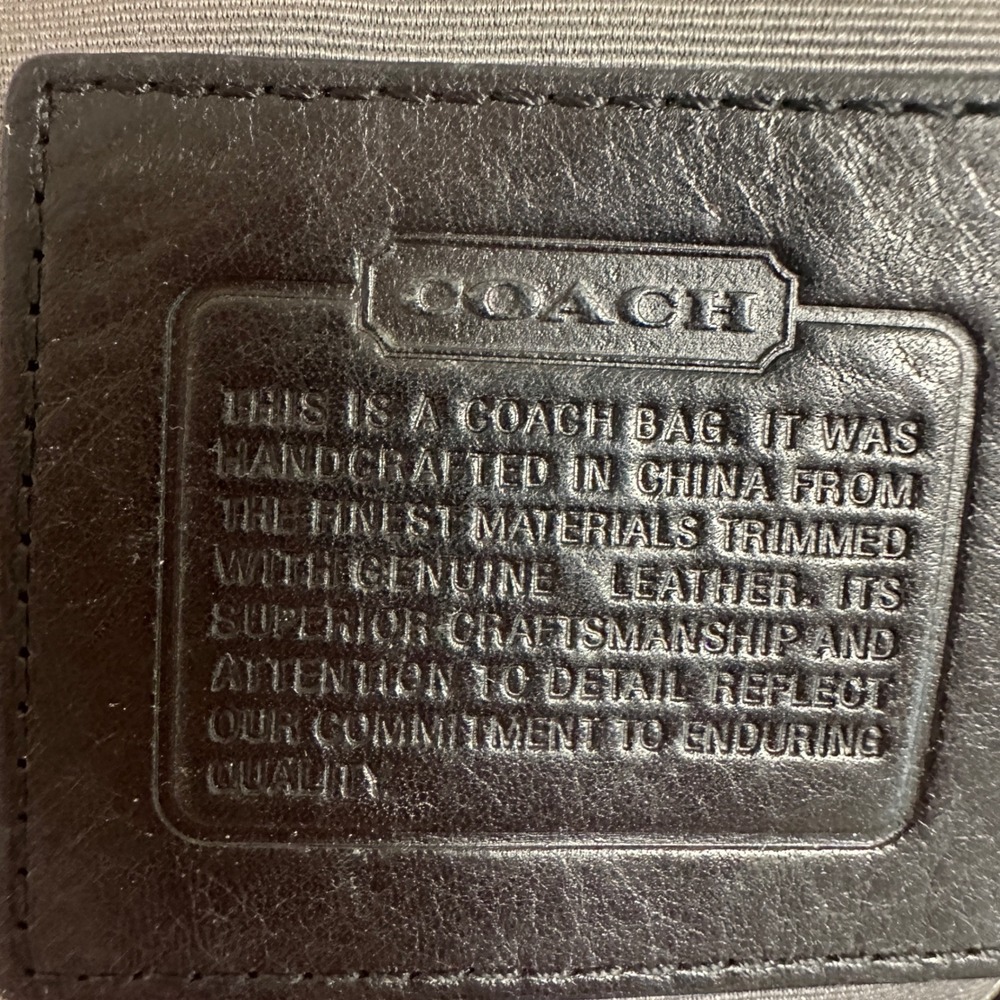 Vintage Coach Carly Signature C Black Jacquard Small Hobo Shoulder Bag - Picture 13 of 16